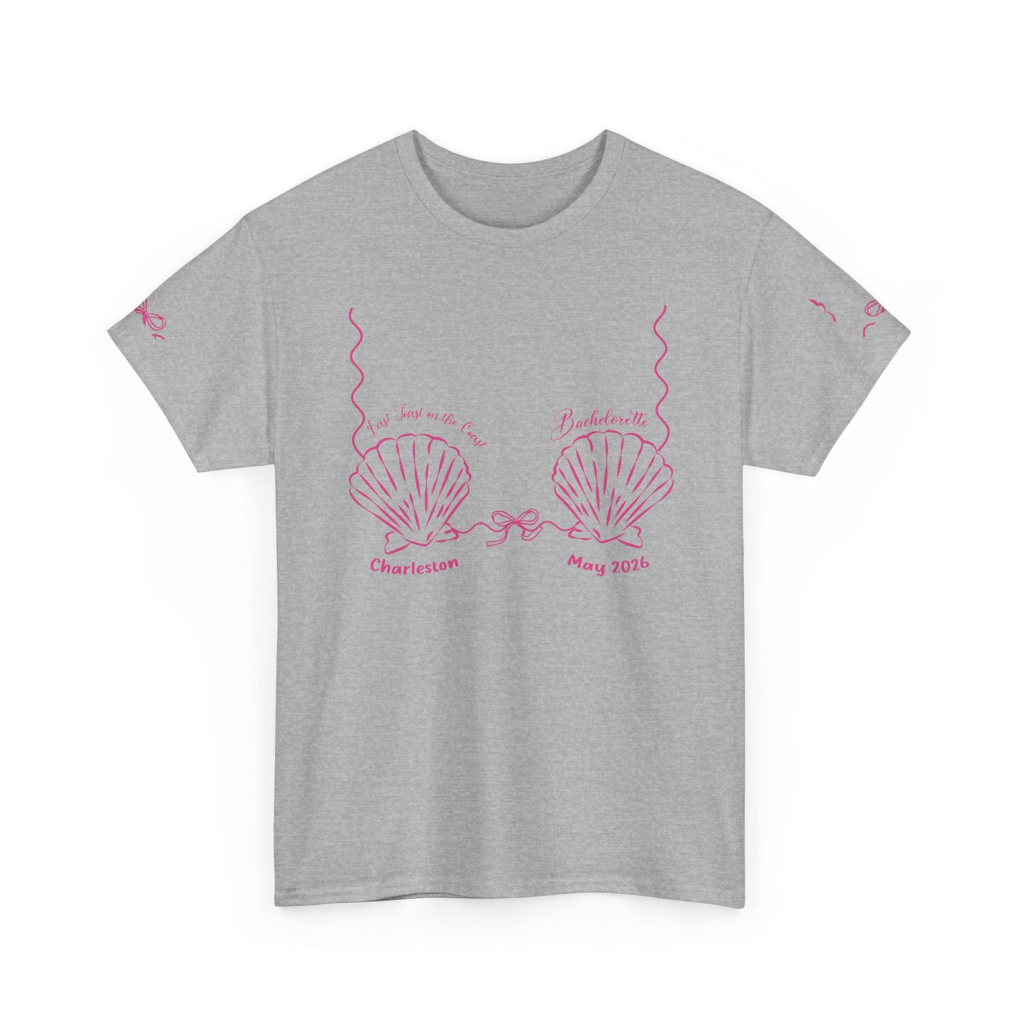 Shell Bra Graphic Tee, Charleston Bachelorette T-Shirt