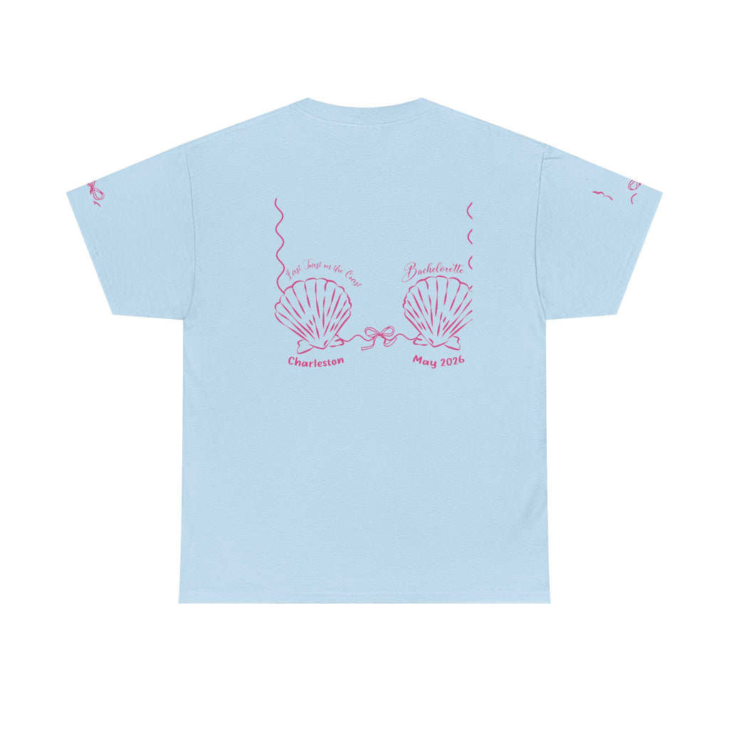 Shell Bra Graphic Tee, Charleston Bachelorette T-Shirt