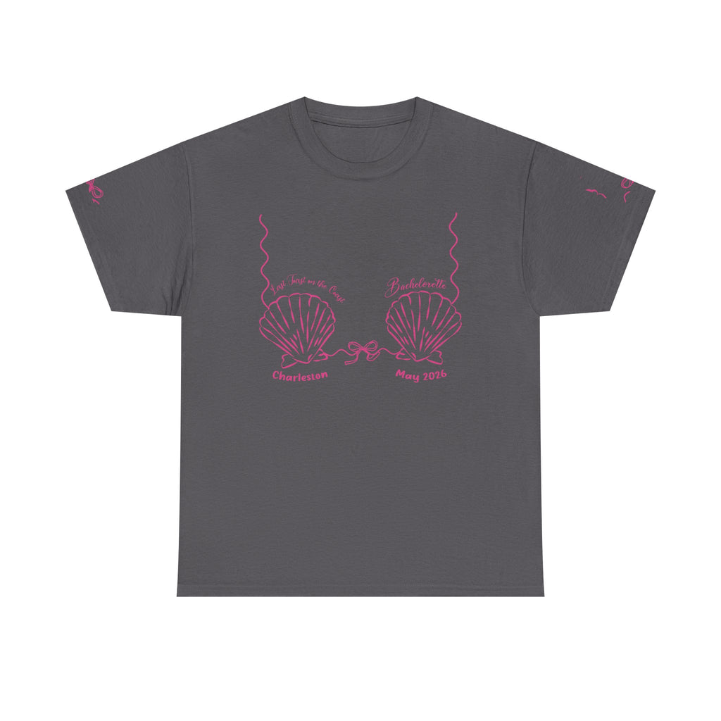 Shell Bra Graphic Tee, Charleston Bachelorette T-Shirt