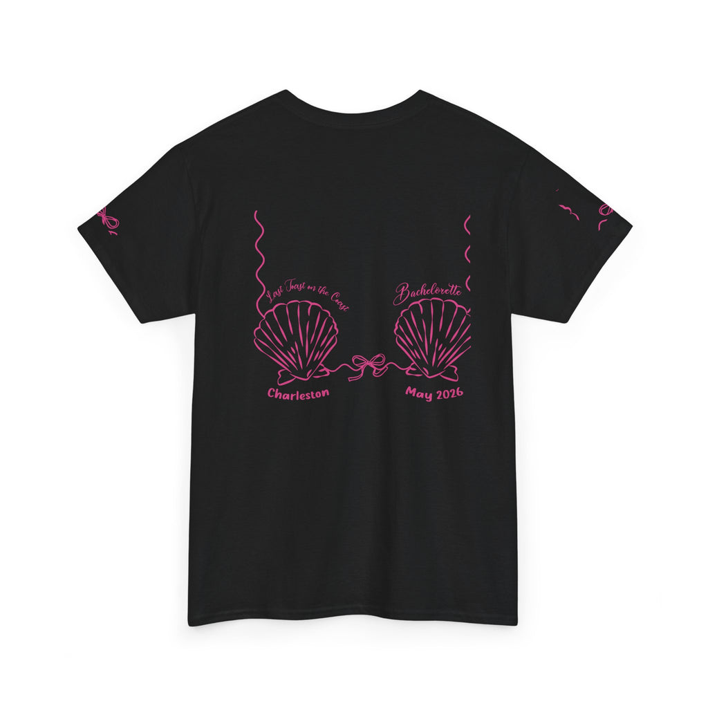 Shell Bra Graphic Tee, Charleston Bachelorette T-Shirt