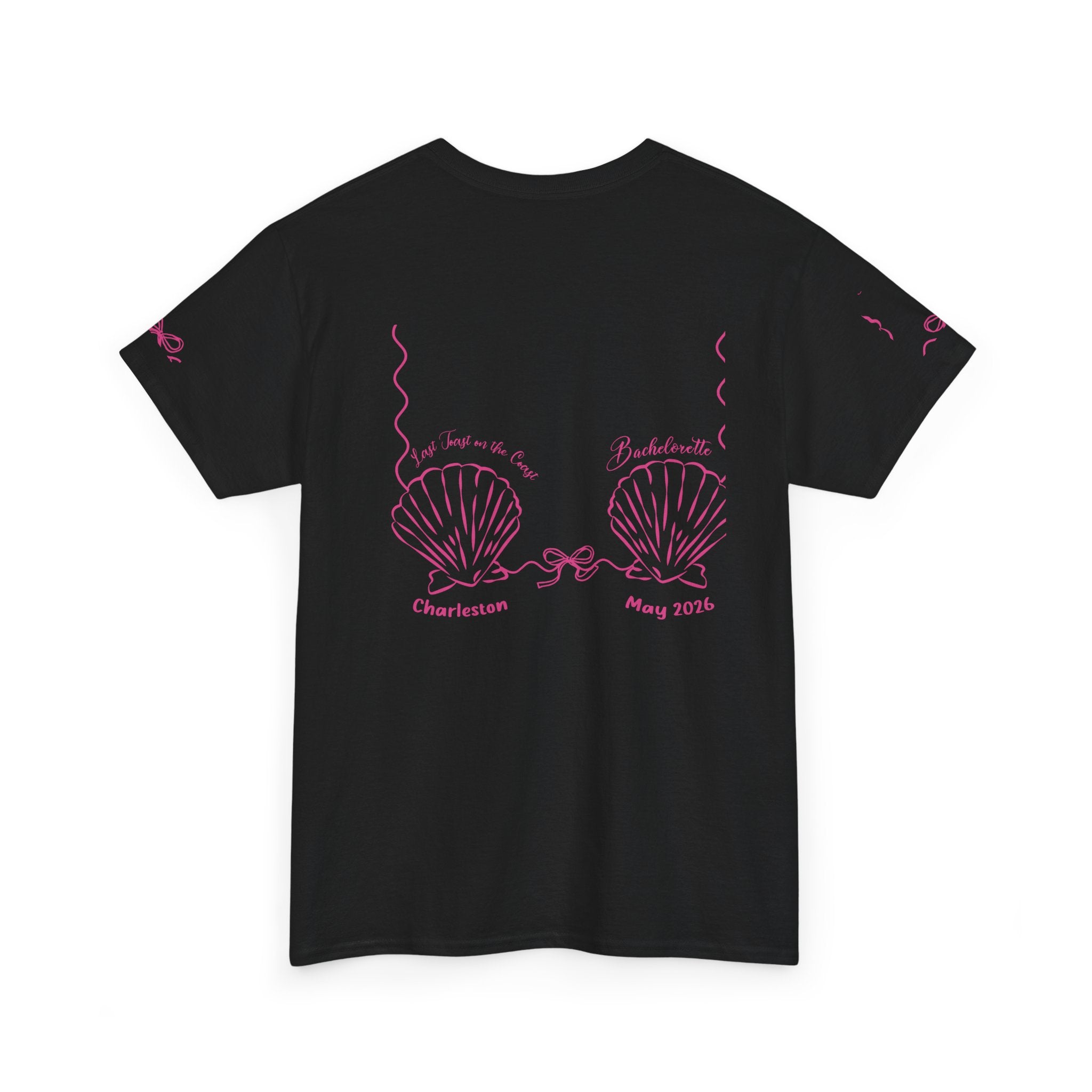 Shell Bra Graphic Tee, Charleston Bachelorette T-Shirt