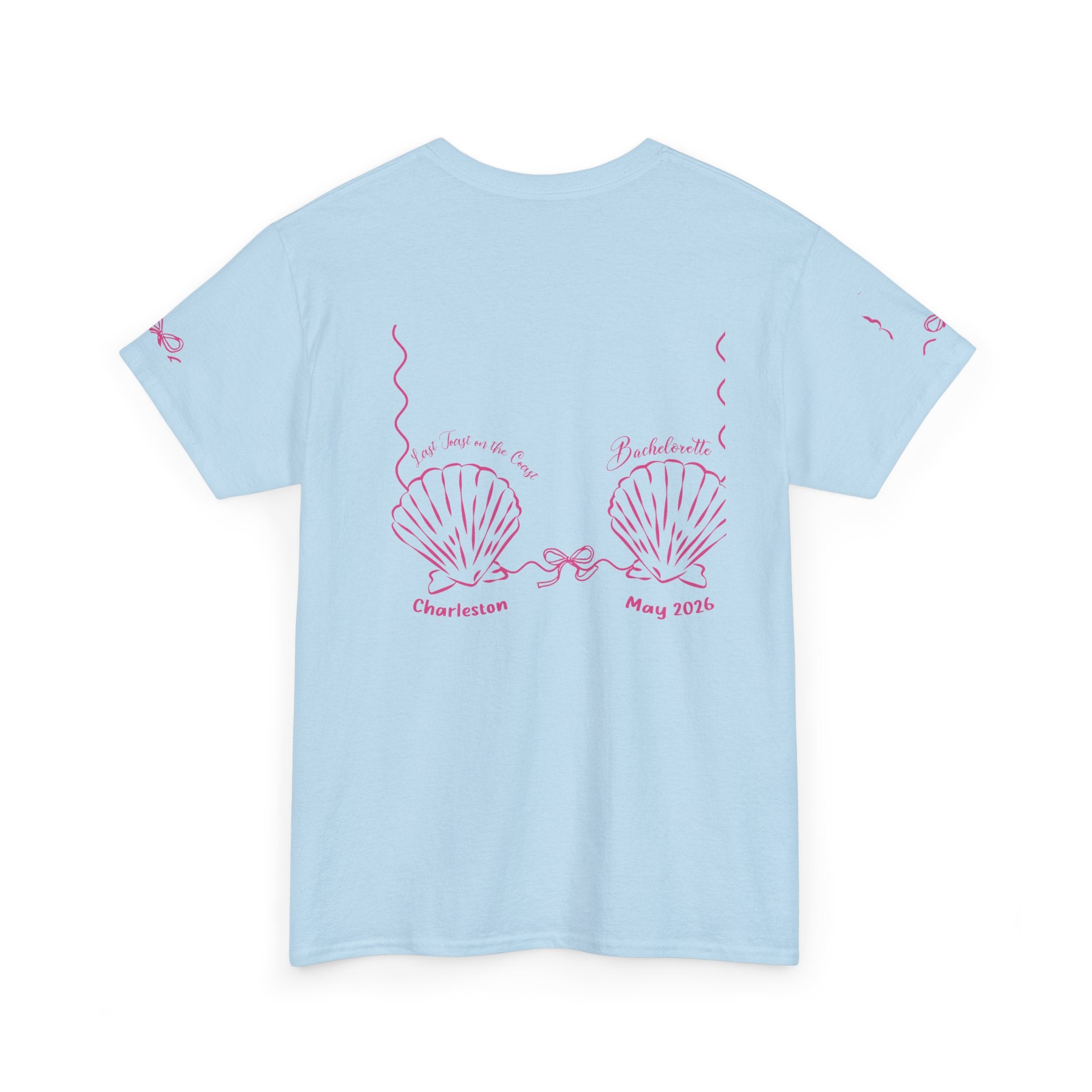 Shell Bra Graphic Tee, Charleston Bachelorette T-Shirt