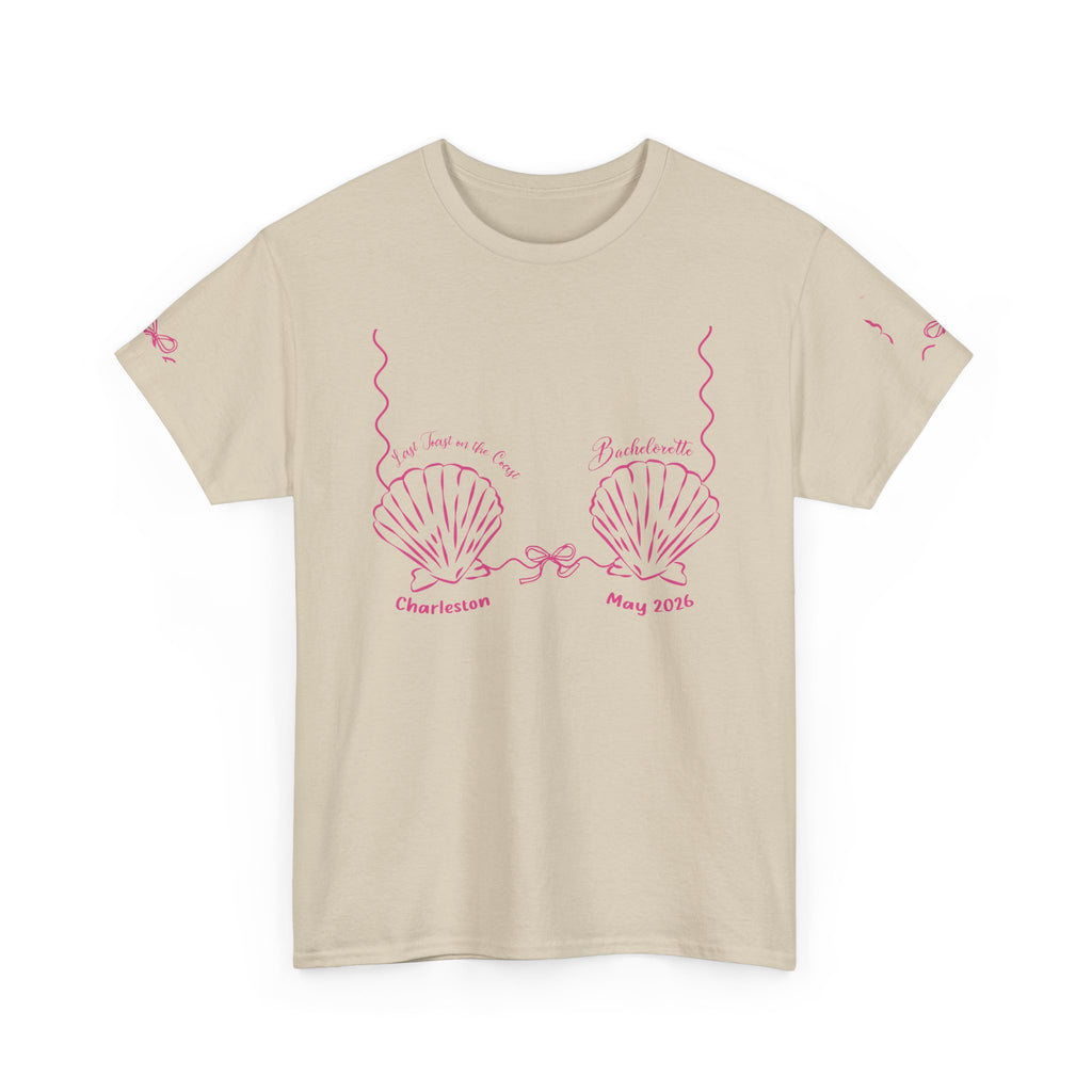Shell Bra Graphic Tee, Charleston Bachelorette T-Shirt