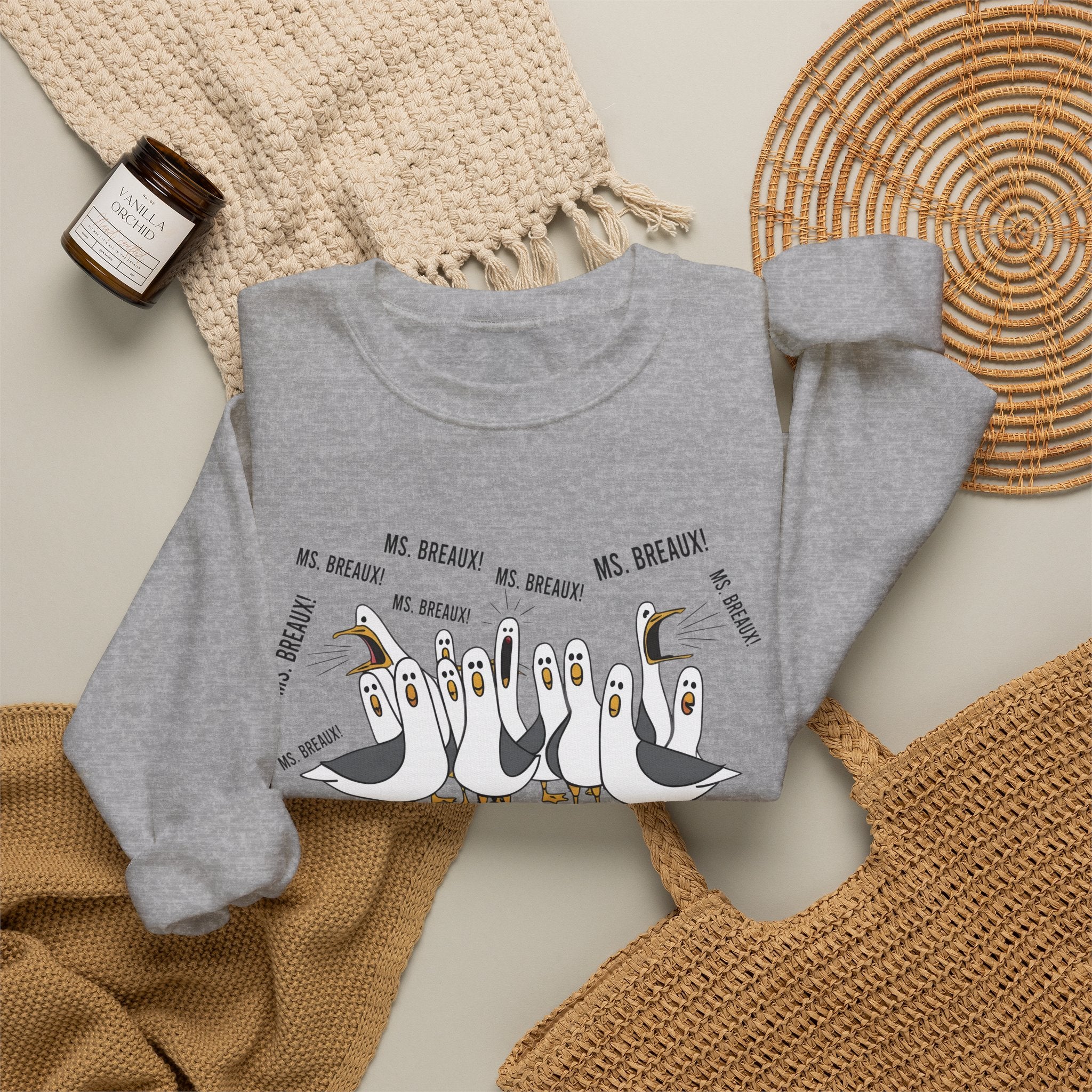 Seagull Choir 'We Bread' Funny Graphic Sweatshirt
