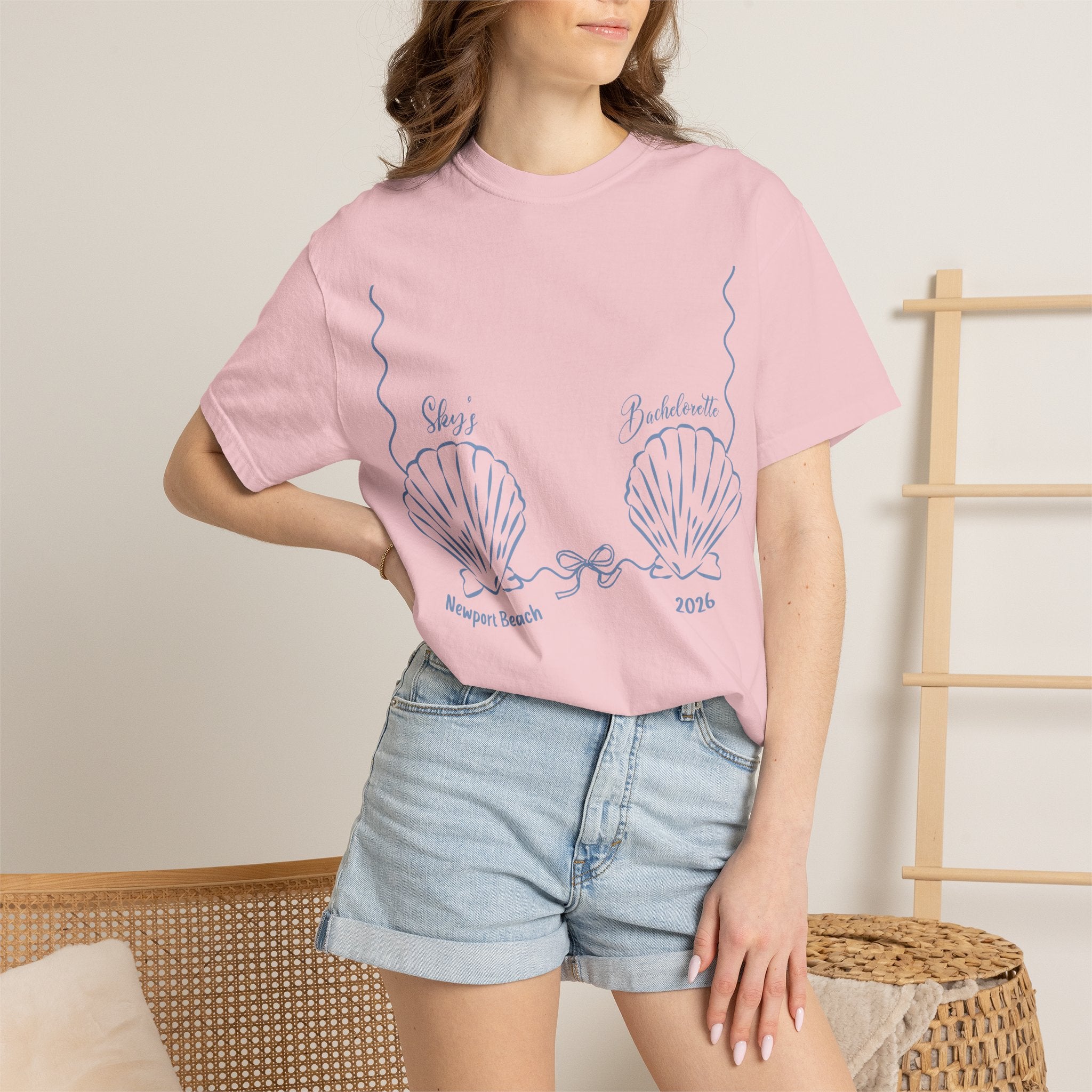 Seashell Graphic T-Shirt, Newport Beach 2026 Coastal Tee