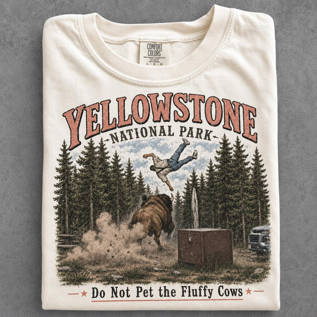 Do Not Pet The Fluffy Cows Shirt, Funny Meme Buffalo National Park Shirt