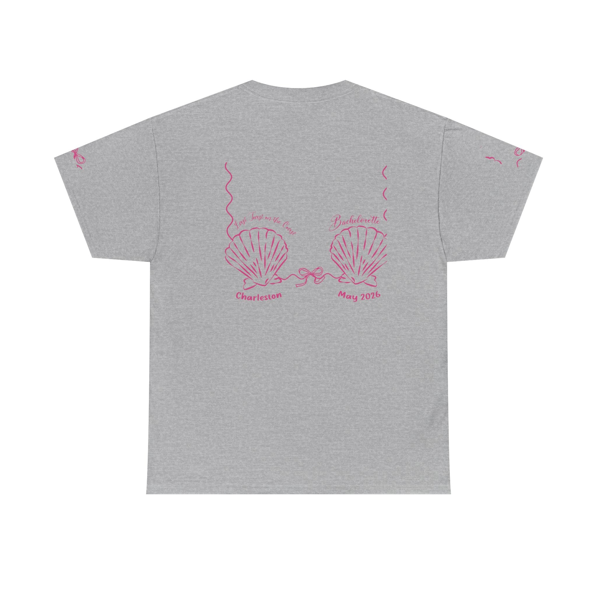 Shell Bra Graphic Tee, Charleston Bachelorette T-Shirt