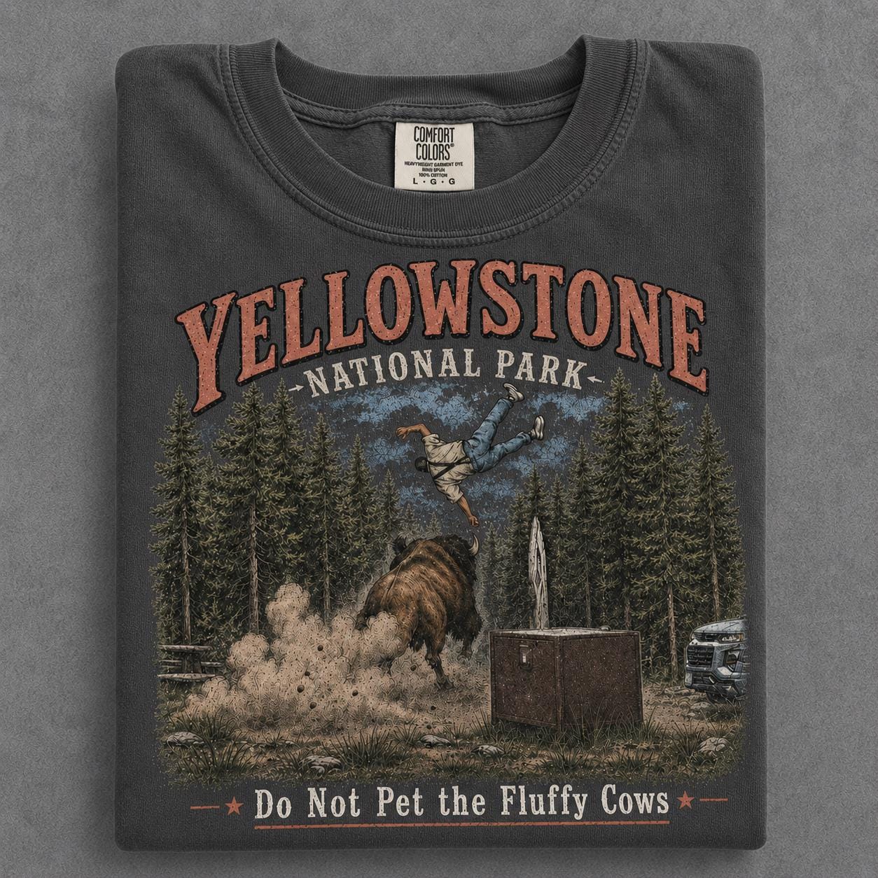 Do Not Pet The Fluffy Cows Shirt, Funny Meme Buffalo National Park Shirt