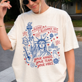 Pledge Allegiance To Your Hands Your Team Your Vibes Comfort Colors Shirt, 4th of July Shirt, 1776 USA Flag Tee, 250 Years of America Shirt