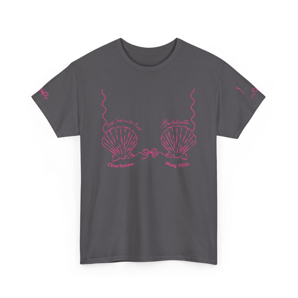 Shell Bra Graphic Tee, Charleston Bachelorette T-Shirt