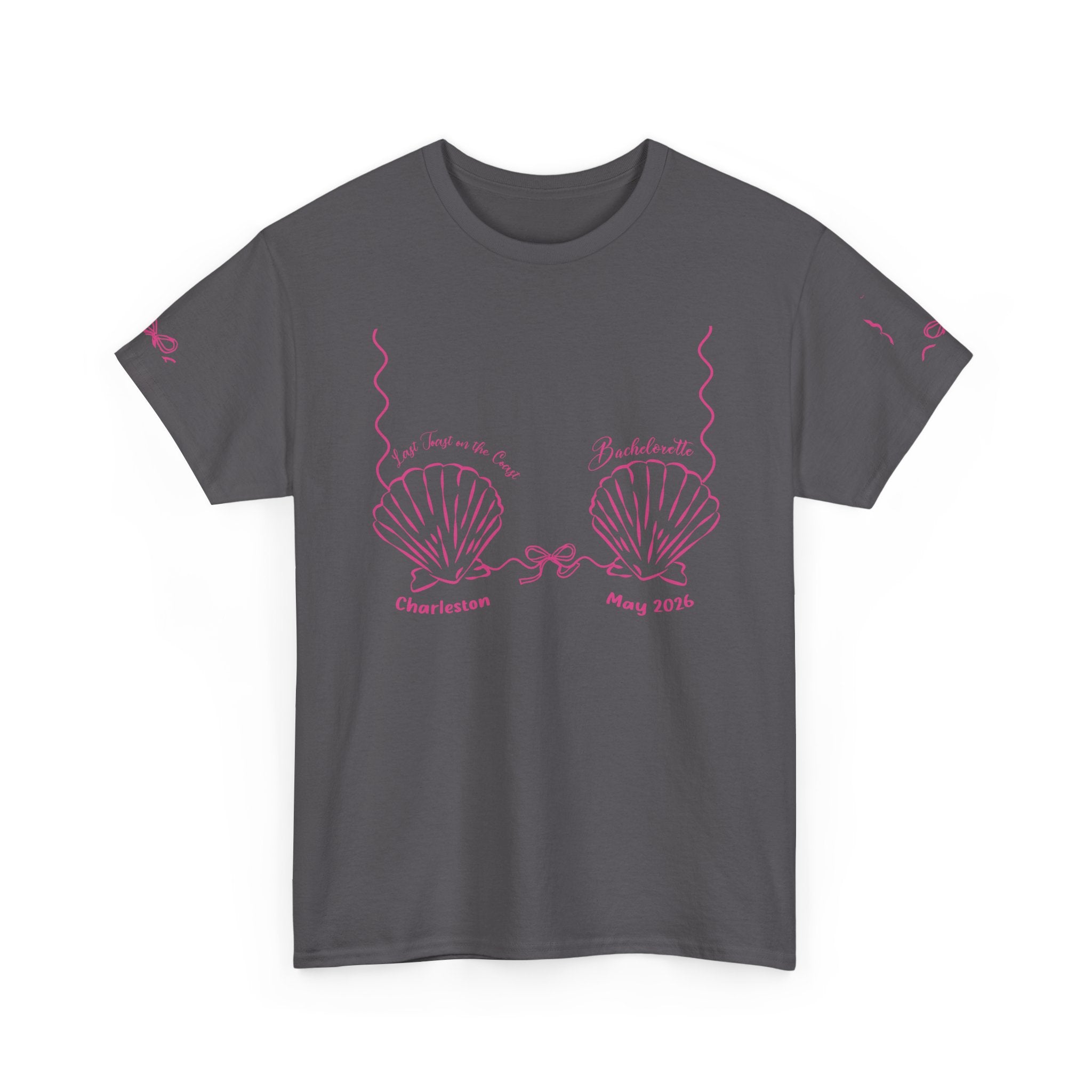 Shell Bra Graphic Tee, Charleston Bachelorette T-Shirt
