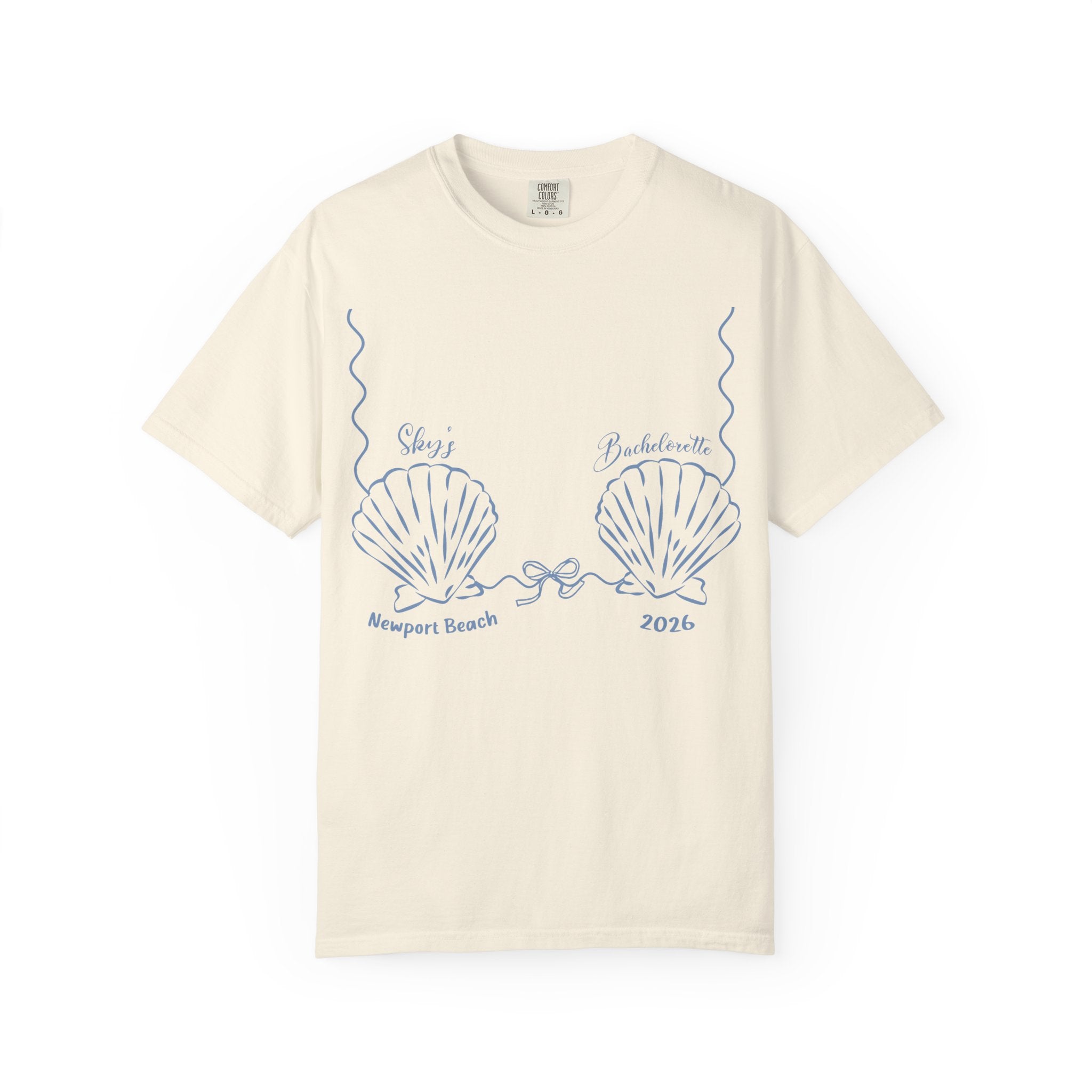 Seashell Graphic T-Shirt, Newport Beach 2026 Coastal Tee