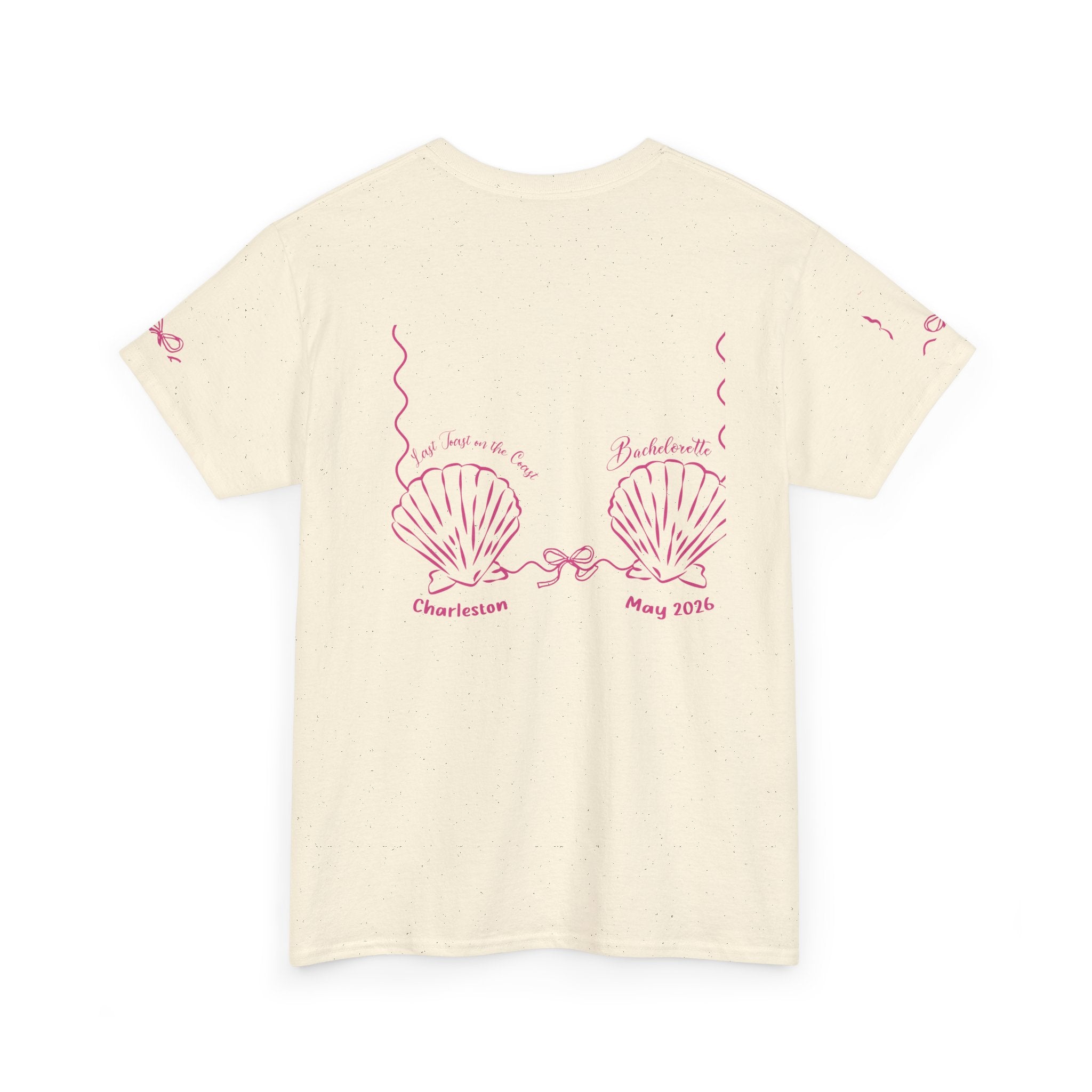 Shell Bra Graphic Tee, Charleston Bachelorette T-Shirt
