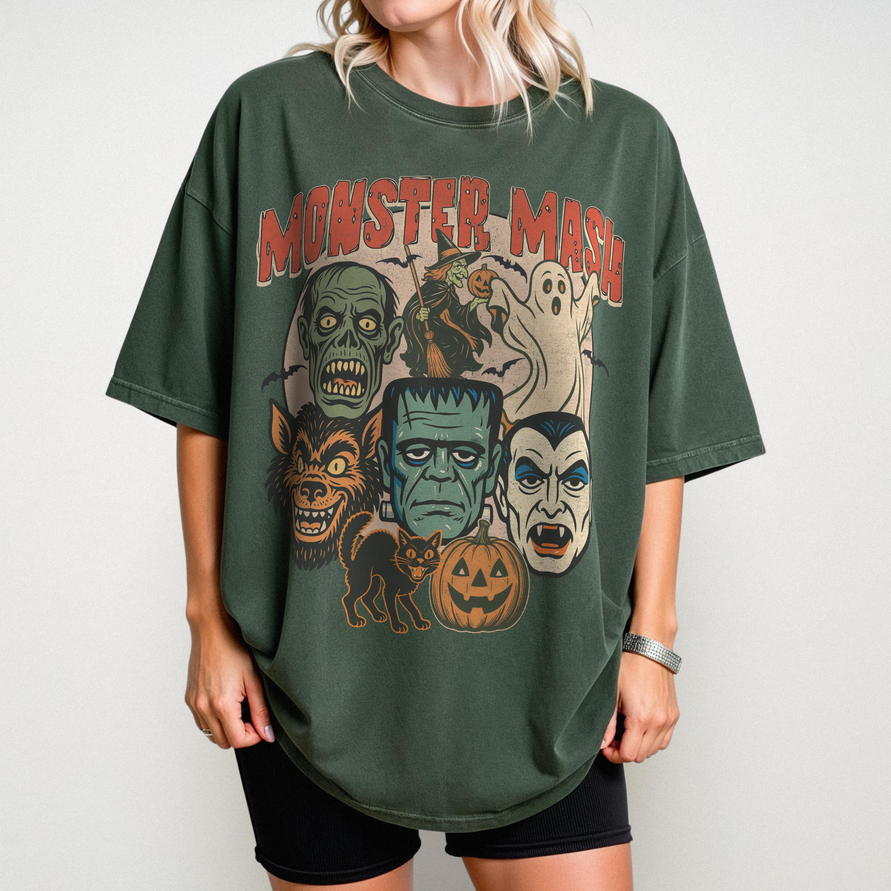 Monster Mash Shirt, Retro Halloween Spooky Season Tee