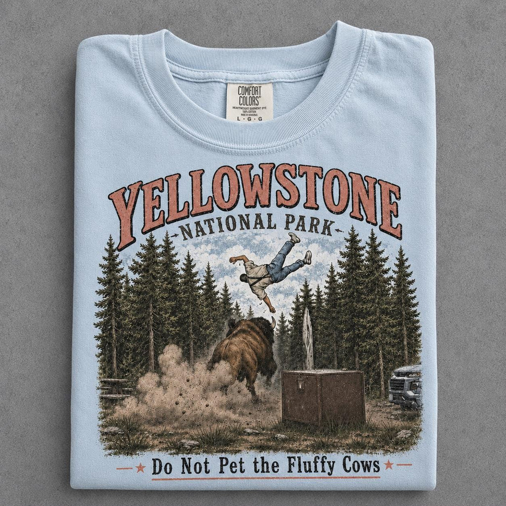 Do Not Pet The Fluffy Cows Shirt, Funny Meme Buffalo National Park Shirt