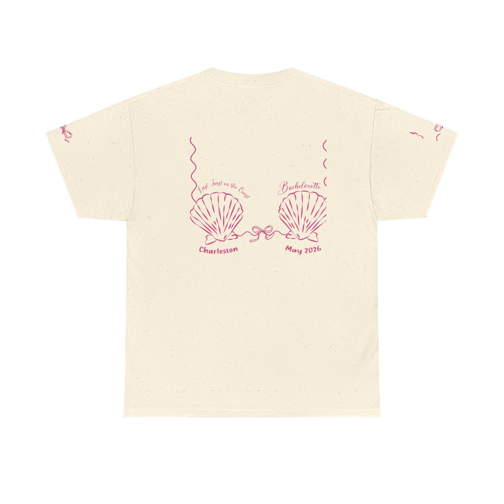 Shell Bra Graphic Tee, Charleston Bachelorette T-Shirt