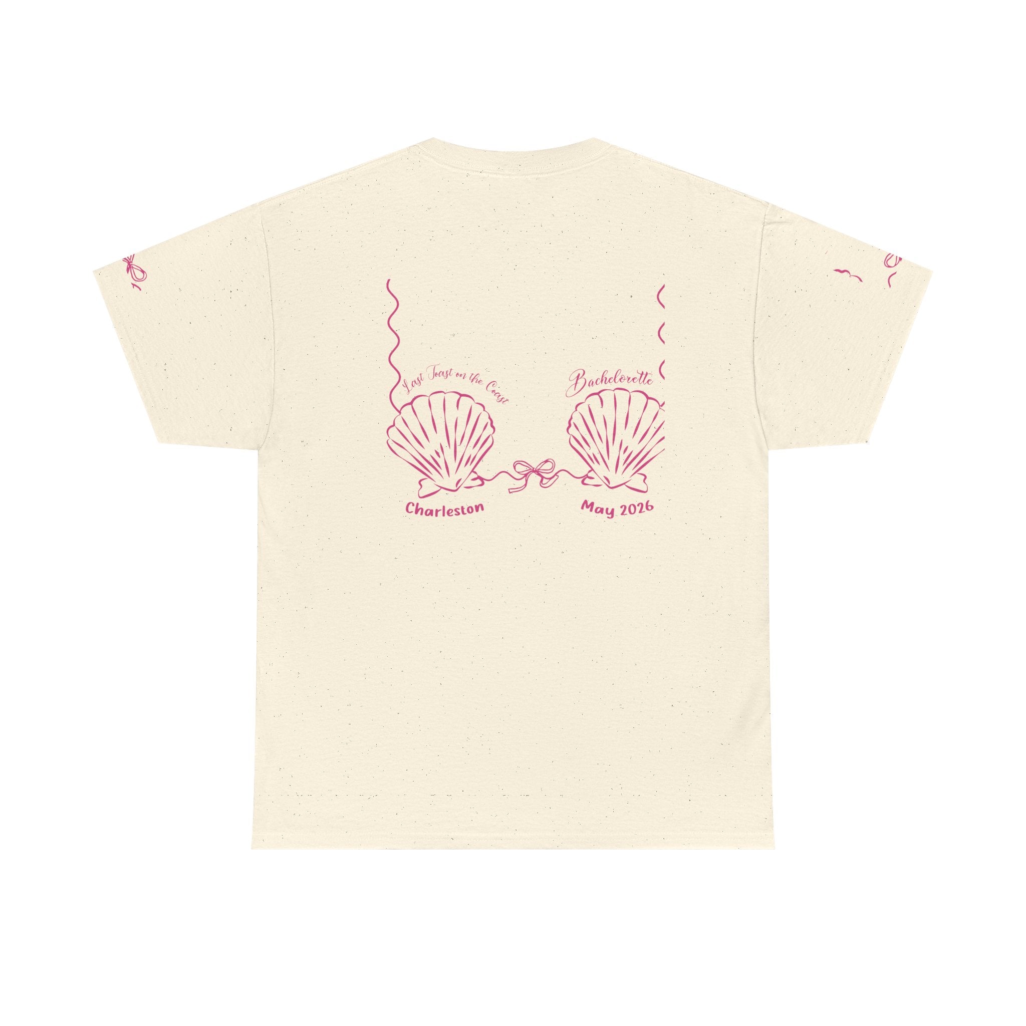 Shell Bra Graphic Tee, Charleston Bachelorette T-Shirt