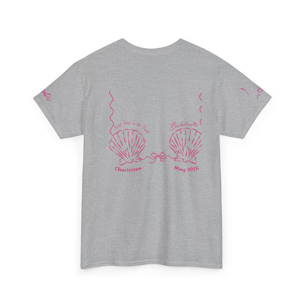 Shell Bra Graphic Tee, Charleston Bachelorette T-Shirt