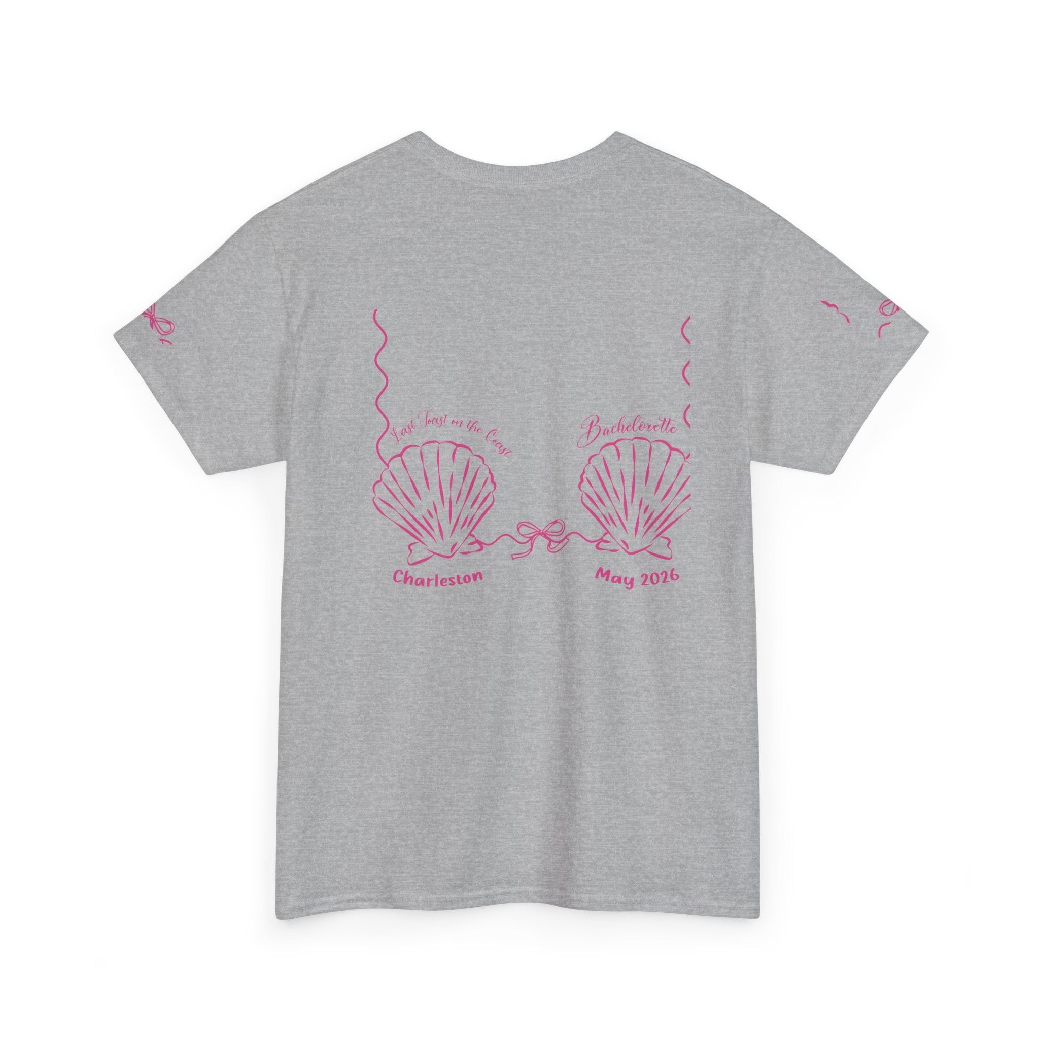 Shell Bra Graphic Tee, Charleston Bachelorette T-Shirt