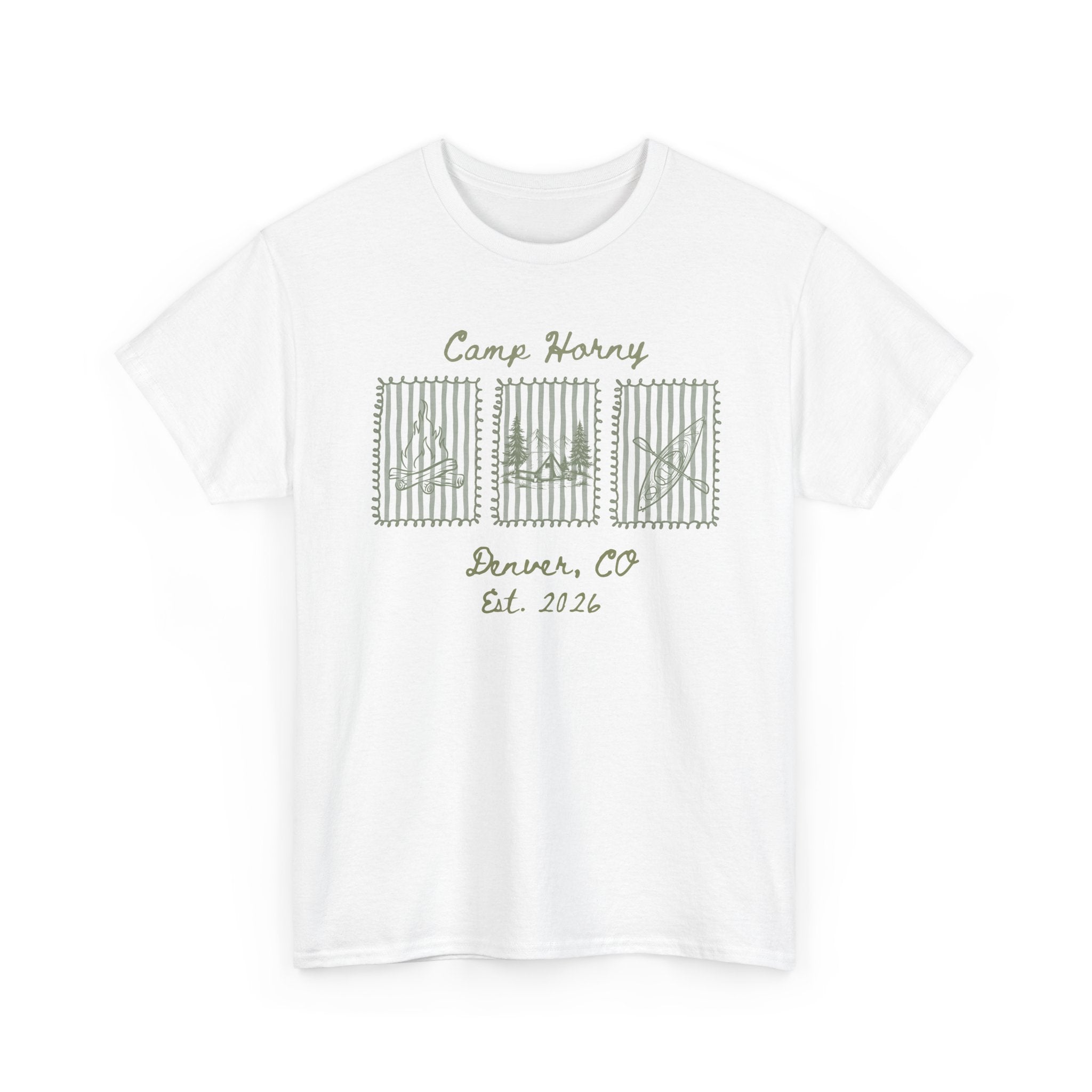 Camp Harvey Denver T‑Shirt — Retro Nature Graphic Tee