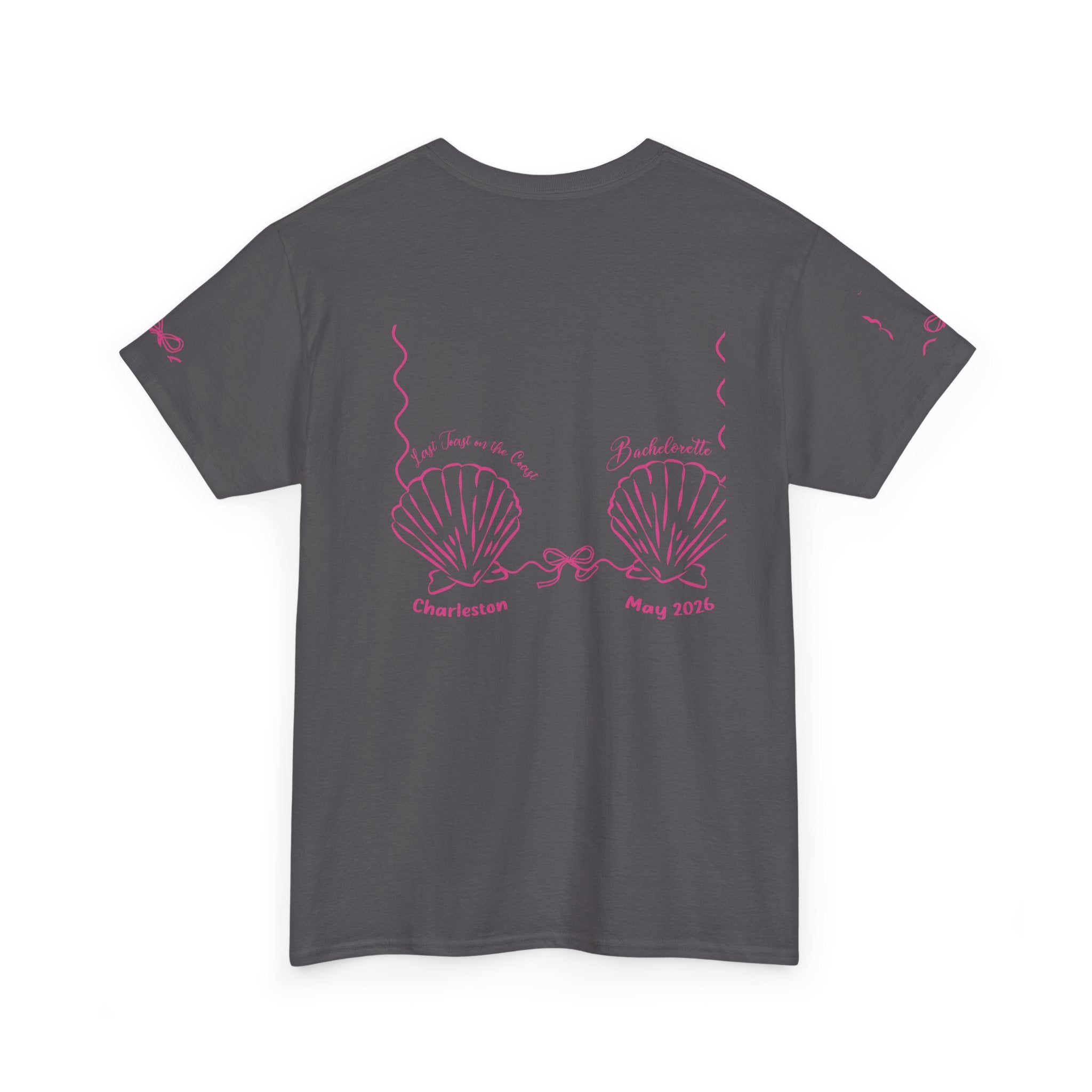 Shell Bra Graphic Tee, Charleston Bachelorette T-Shirt