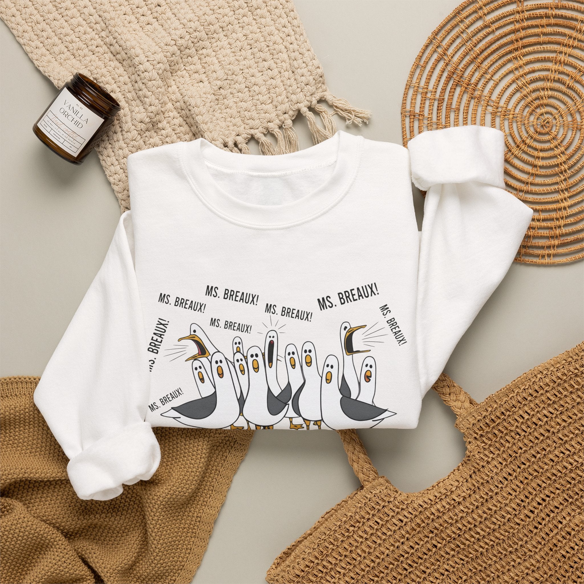 Seagull Choir 'We Bread' Funny Graphic Sweatshirt