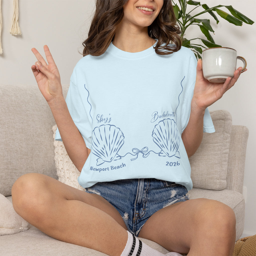 Seashell Graphic T-Shirt, Newport Beach 2026 Coastal Tee