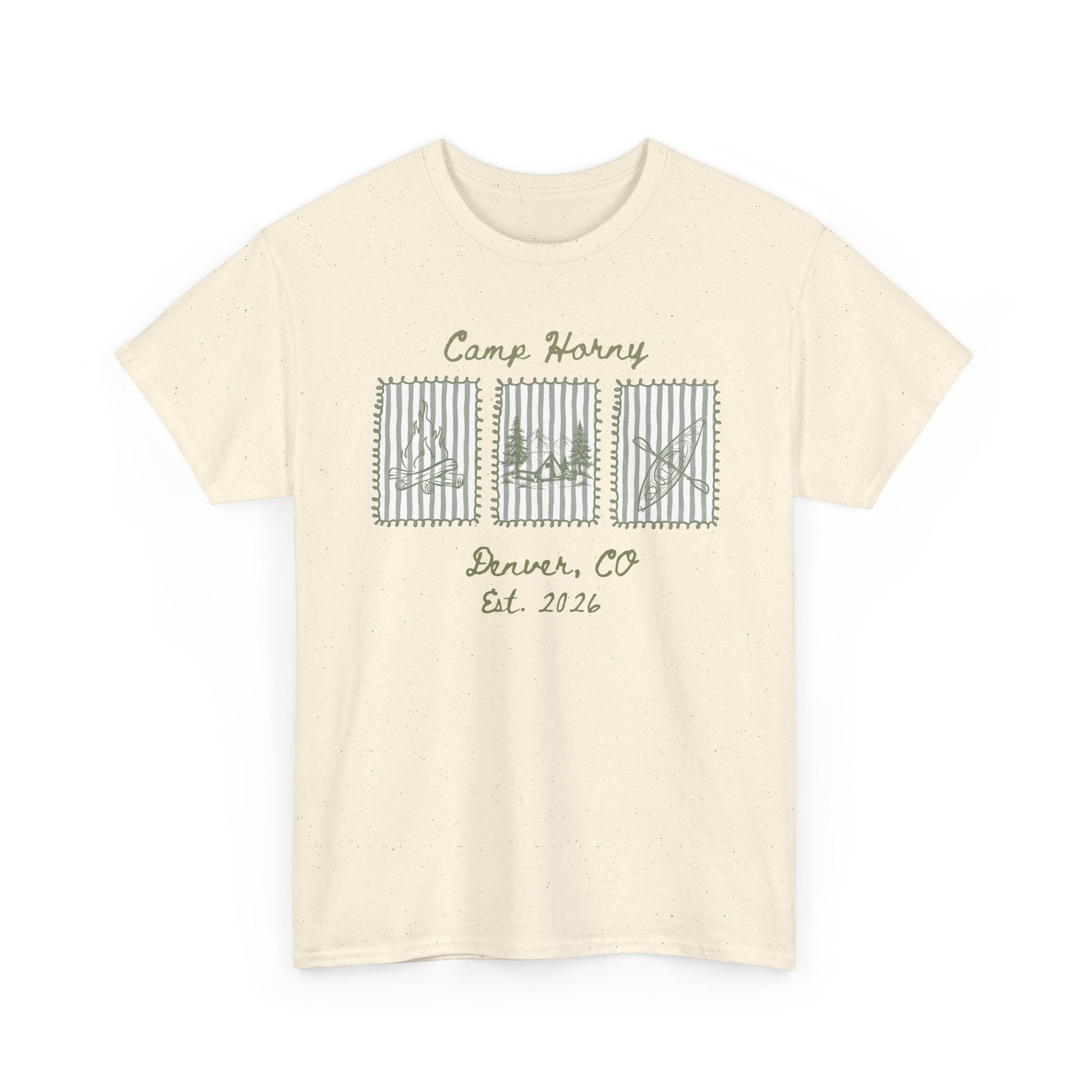 Camp Harvey Denver T‑Shirt — Retro Nature Graphic Tee