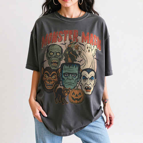 Monster Mash Shirt, Retro Halloween Spooky Season Tee