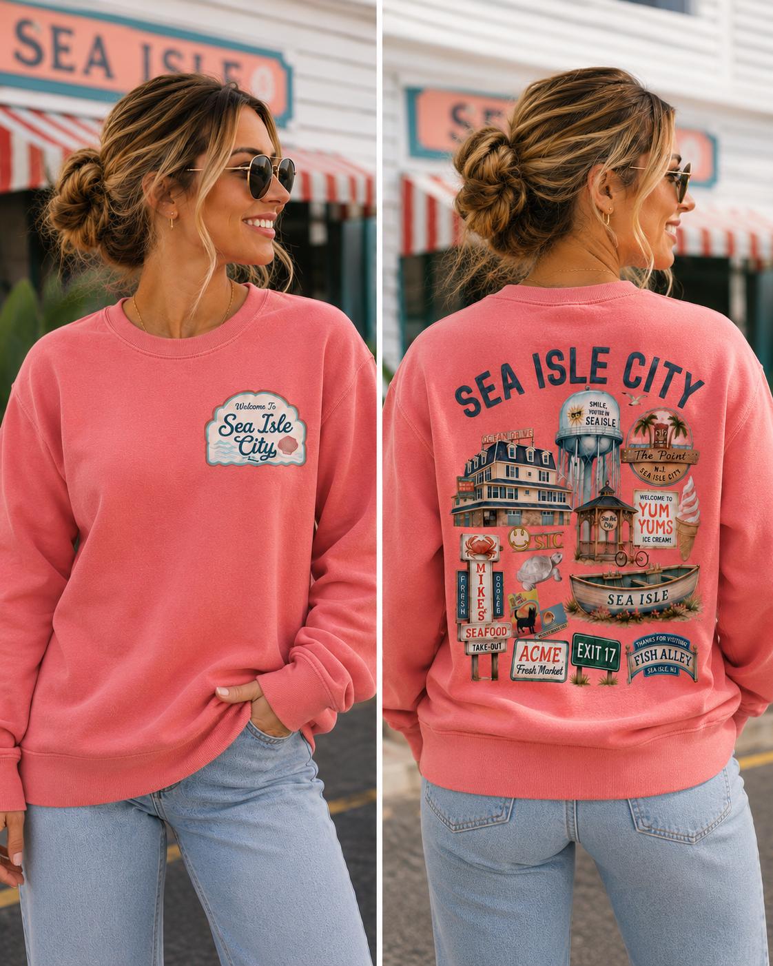 Sea Isle City Vintage Graphic T-Shirt, Coastal Beach Tee