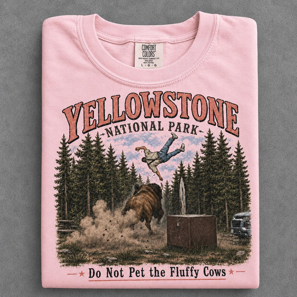 Do Not Pet The Fluffy Cows Shirt, Funny Meme Buffalo National Park Shirt