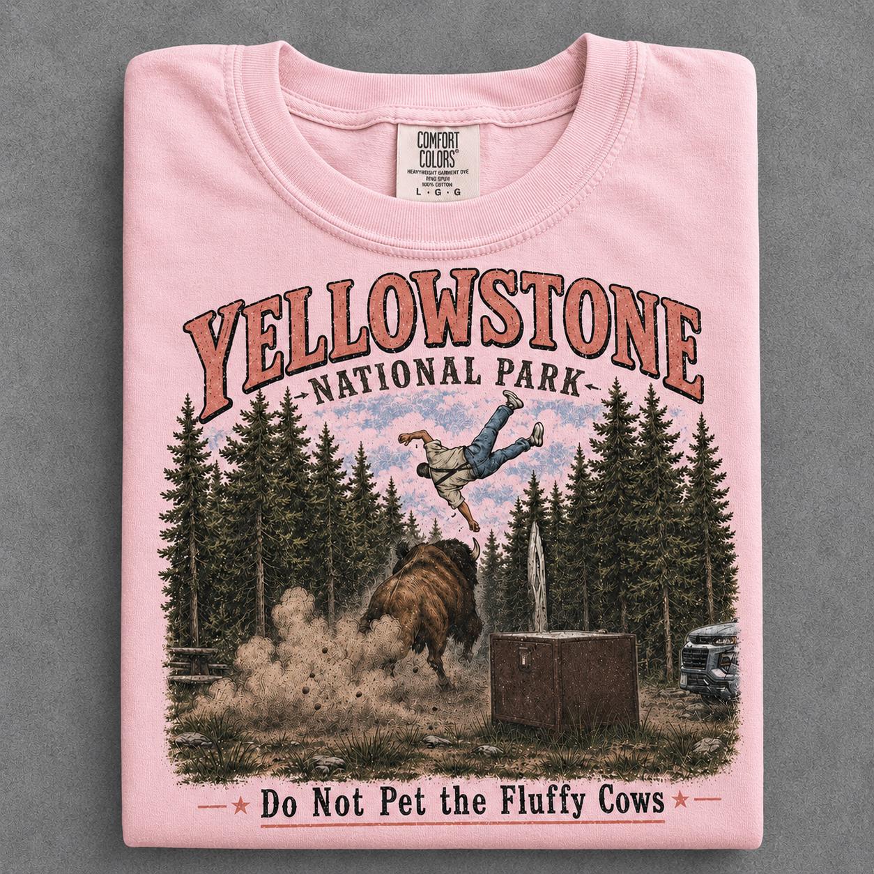 Do Not Pet The Fluffy Cows Shirt, Funny Meme Buffalo National Park Shirt