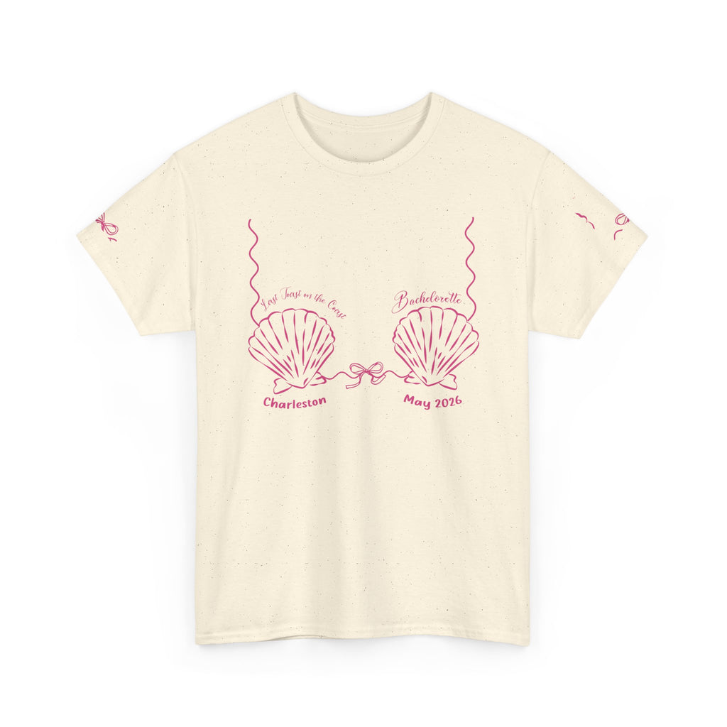 Shell Bra Graphic Tee, Charleston Bachelorette T-Shirt