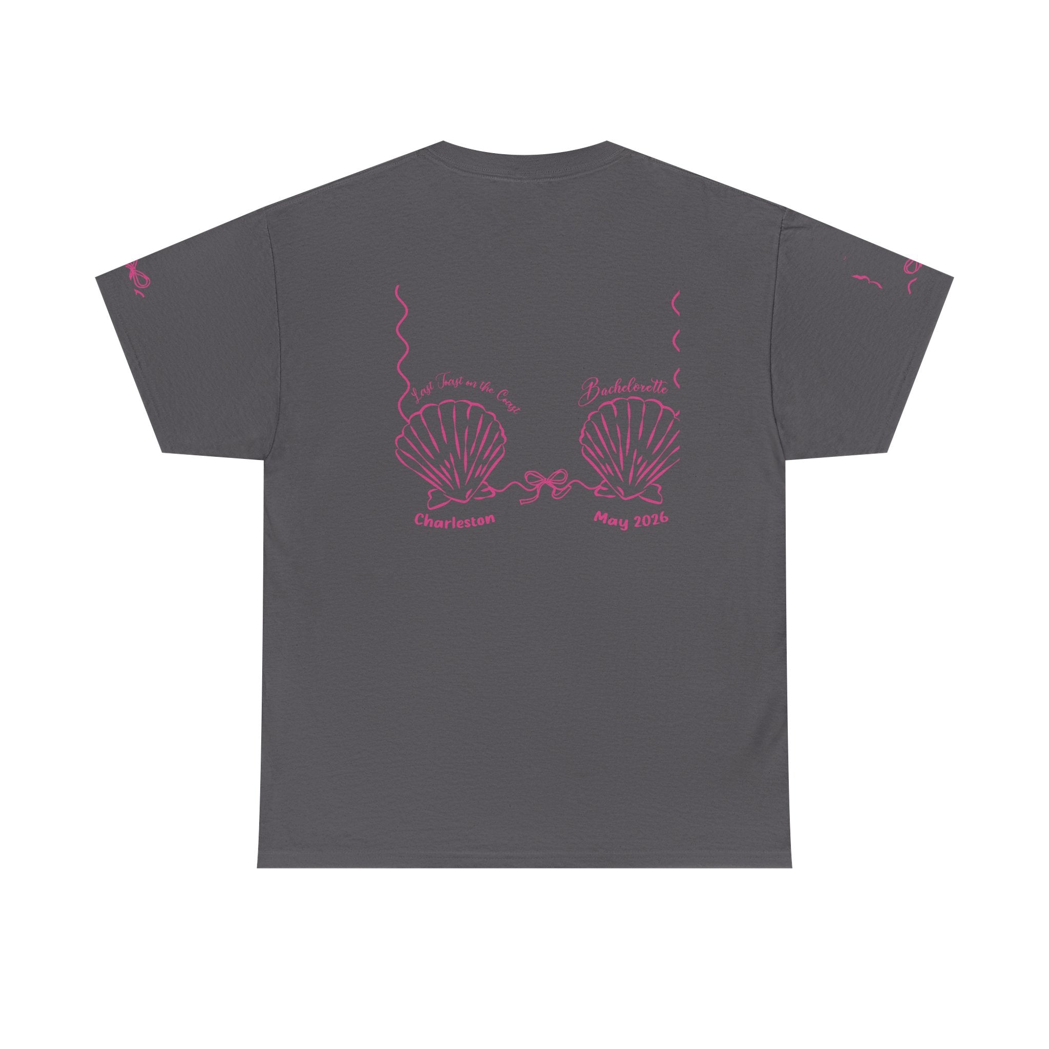 Shell Bra Graphic Tee, Charleston Bachelorette T-Shirt