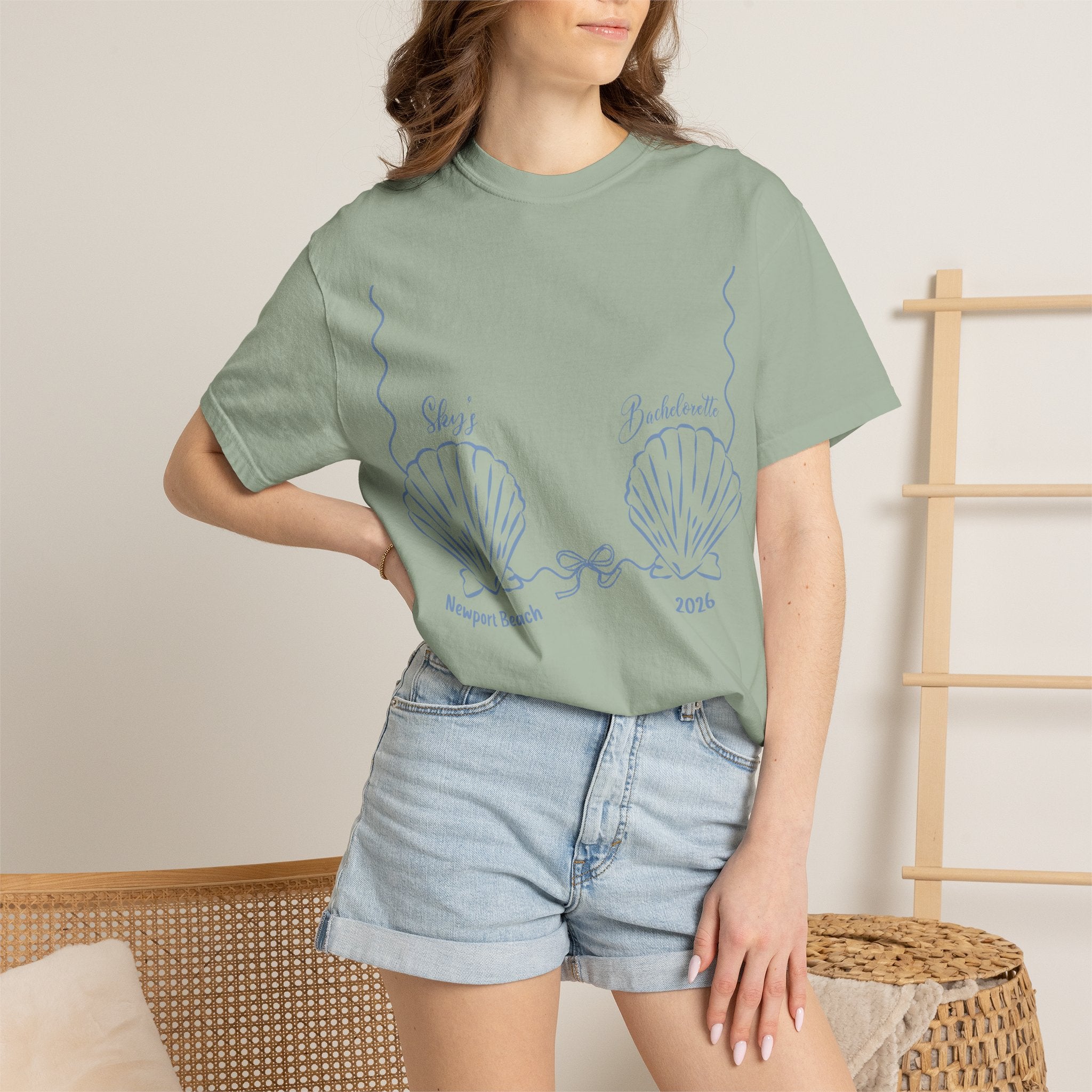 Seashell Graphic T-Shirt, Newport Beach 2026 Coastal Tee