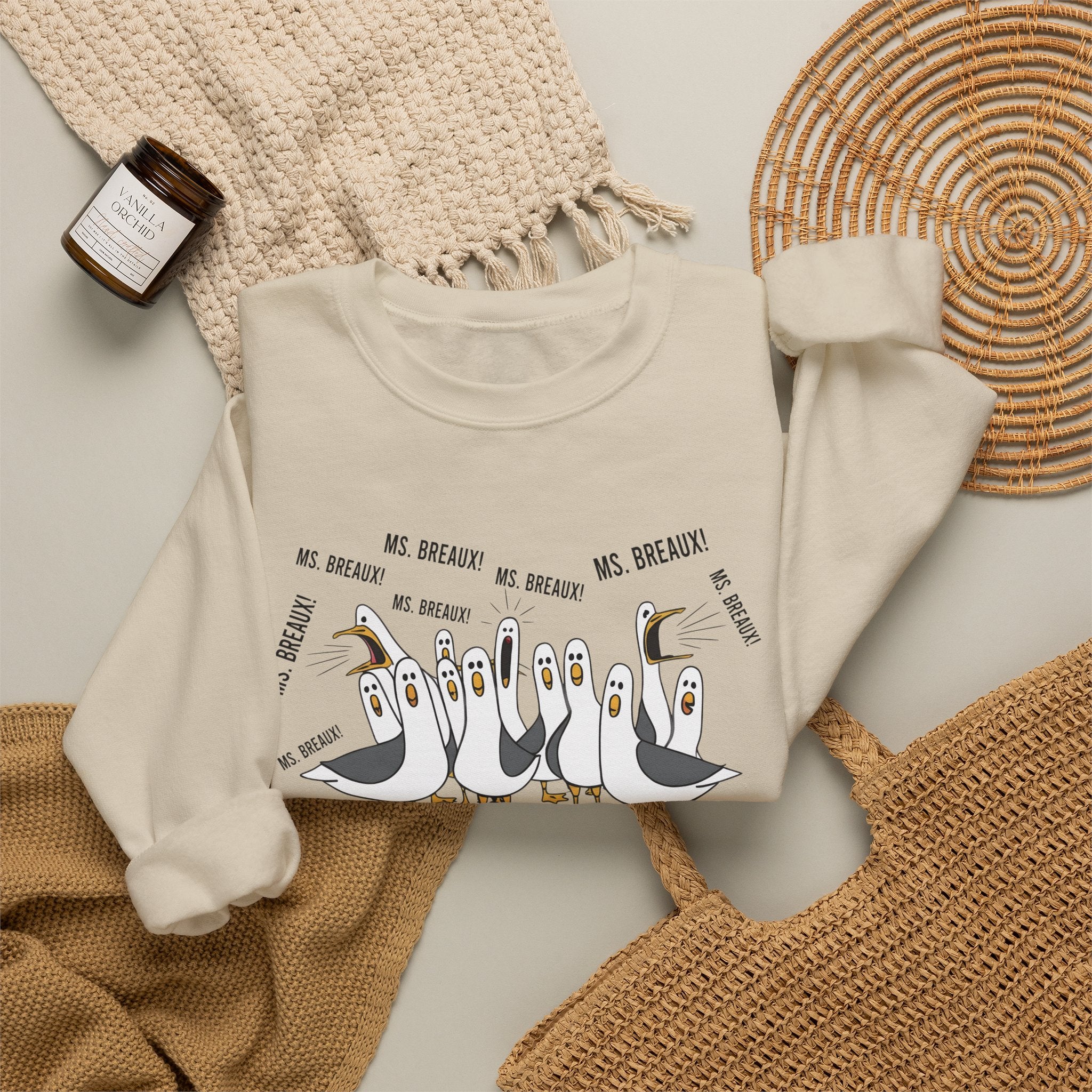 Seagull Choir 'We Bread' Funny Graphic Sweatshirt