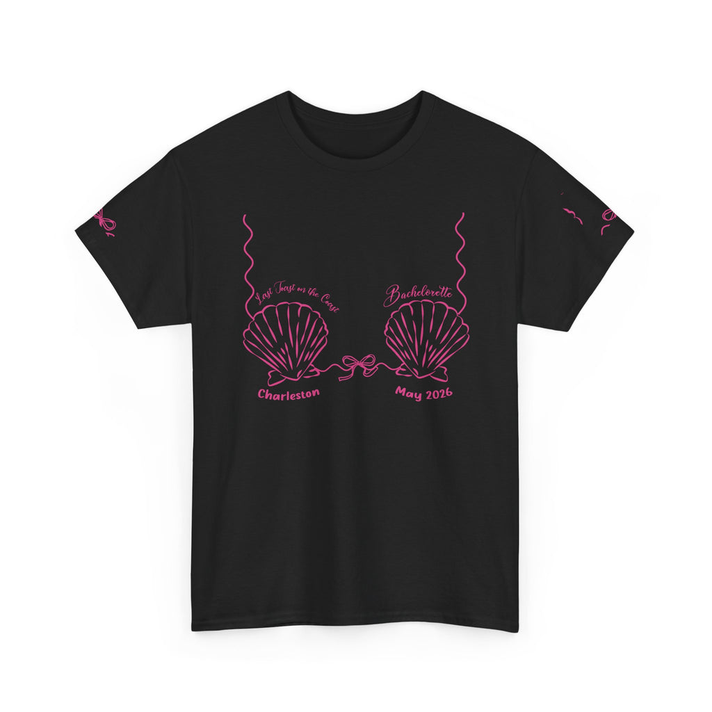 Shell Bra Graphic Tee, Charleston Bachelorette T-Shirt