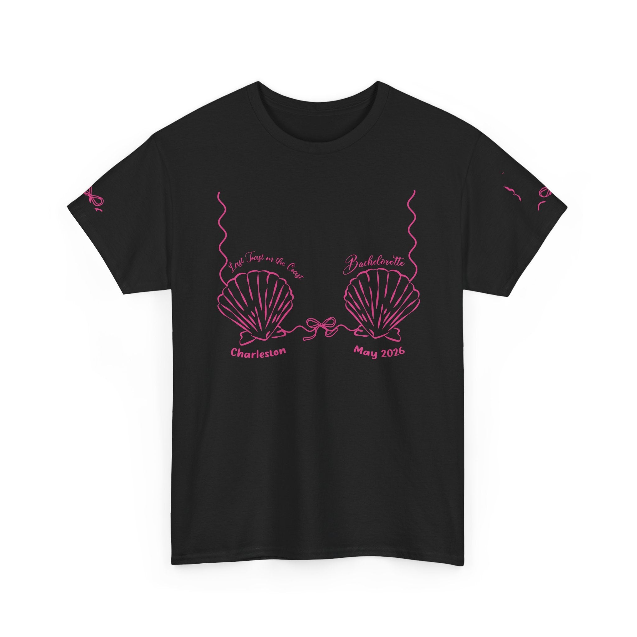 Shell Bra Graphic Tee, Charleston Bachelorette T-Shirt