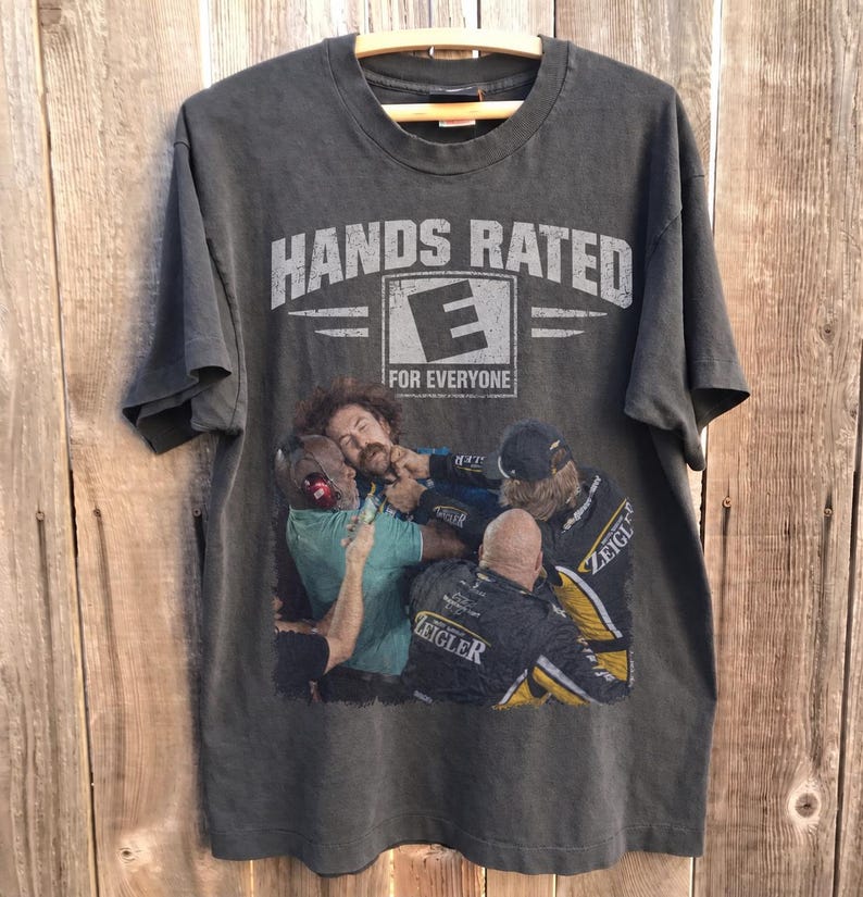 Carson vs Ryan Blaney Shirt, Hands Rated E For Everyone T-Shirt, Vintage Bootleg Racing Graphic Tee