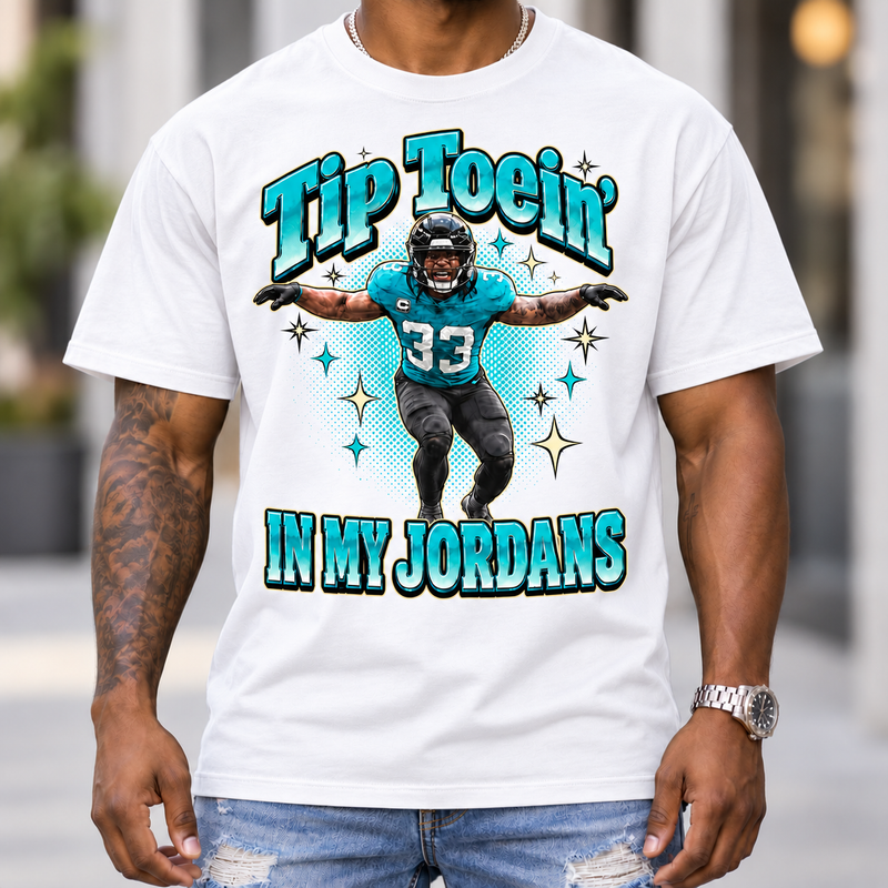 Tip Toein’ in my Jawwdinz Shirt