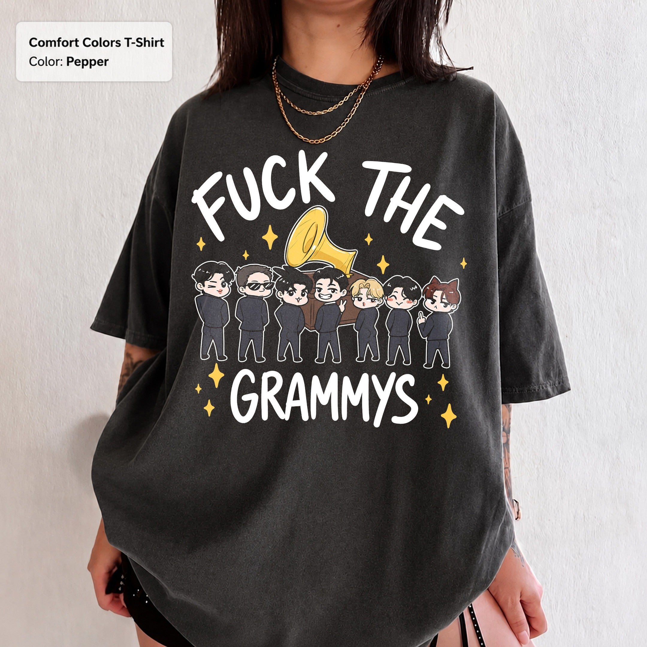 Funny BTS Don't Need Grammys KPOP T-Shirt, Gift for Fans