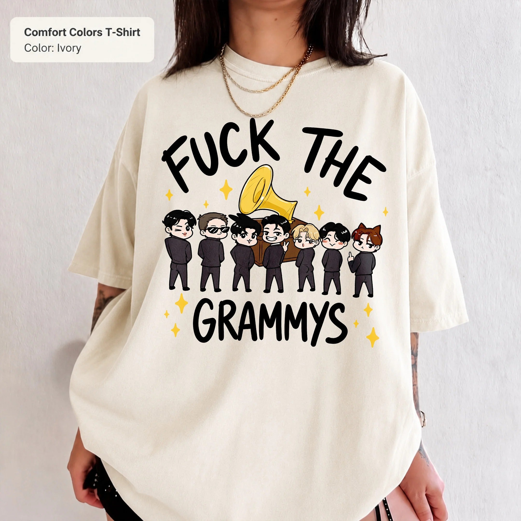 Funny BTS Don't Need Grammys KPOP T-Shirt, Gift for Fans
